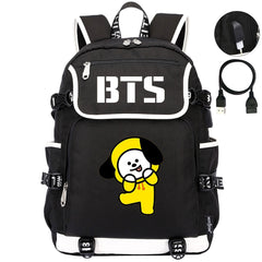 BTS Chimmy Backpack School Notebook Travel Bags