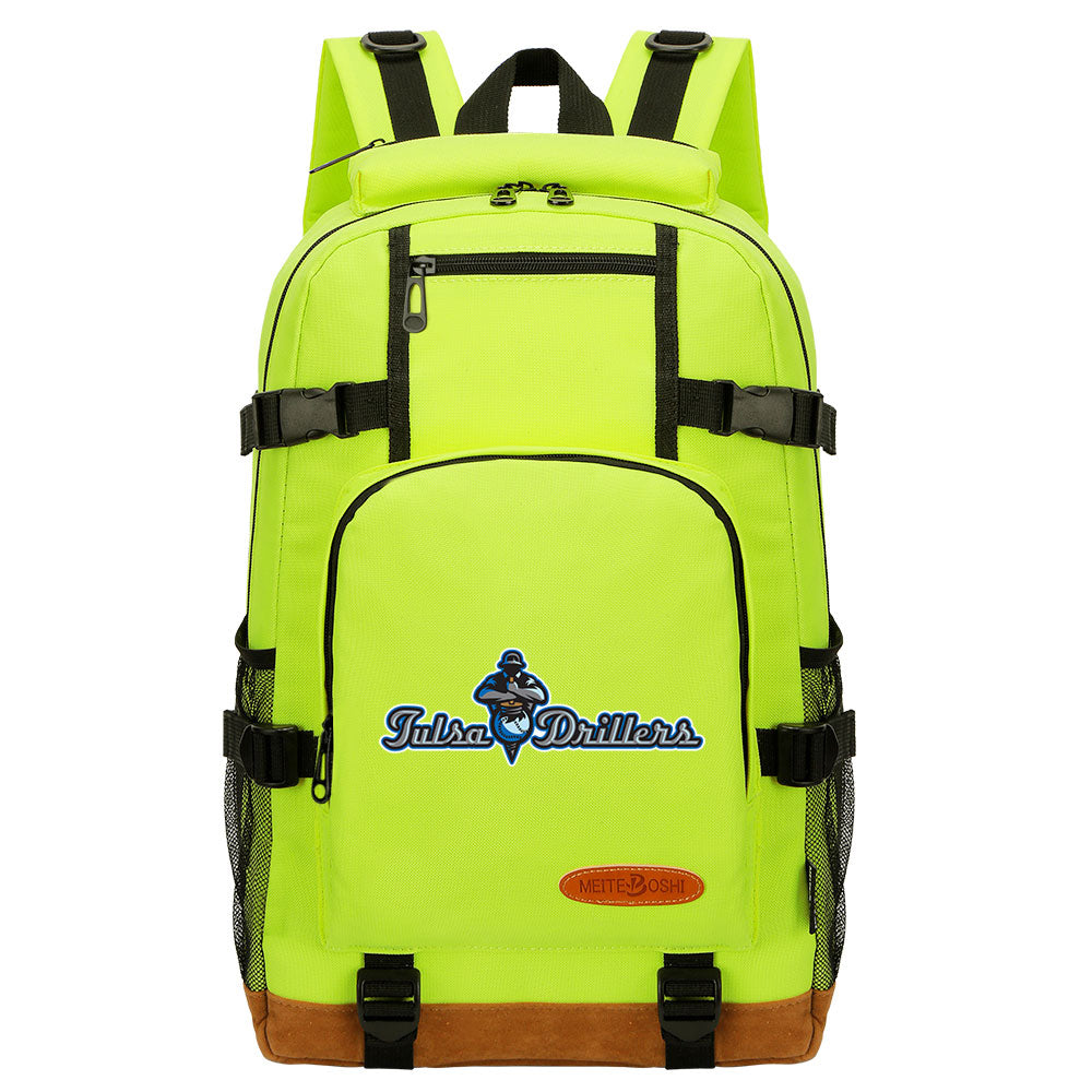 Tulsa Drillers Waterproof Backpack School Notebook Travel Bag