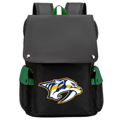 Nashville Predators Hockey Team School Backpack Oxford Laptop Bag
