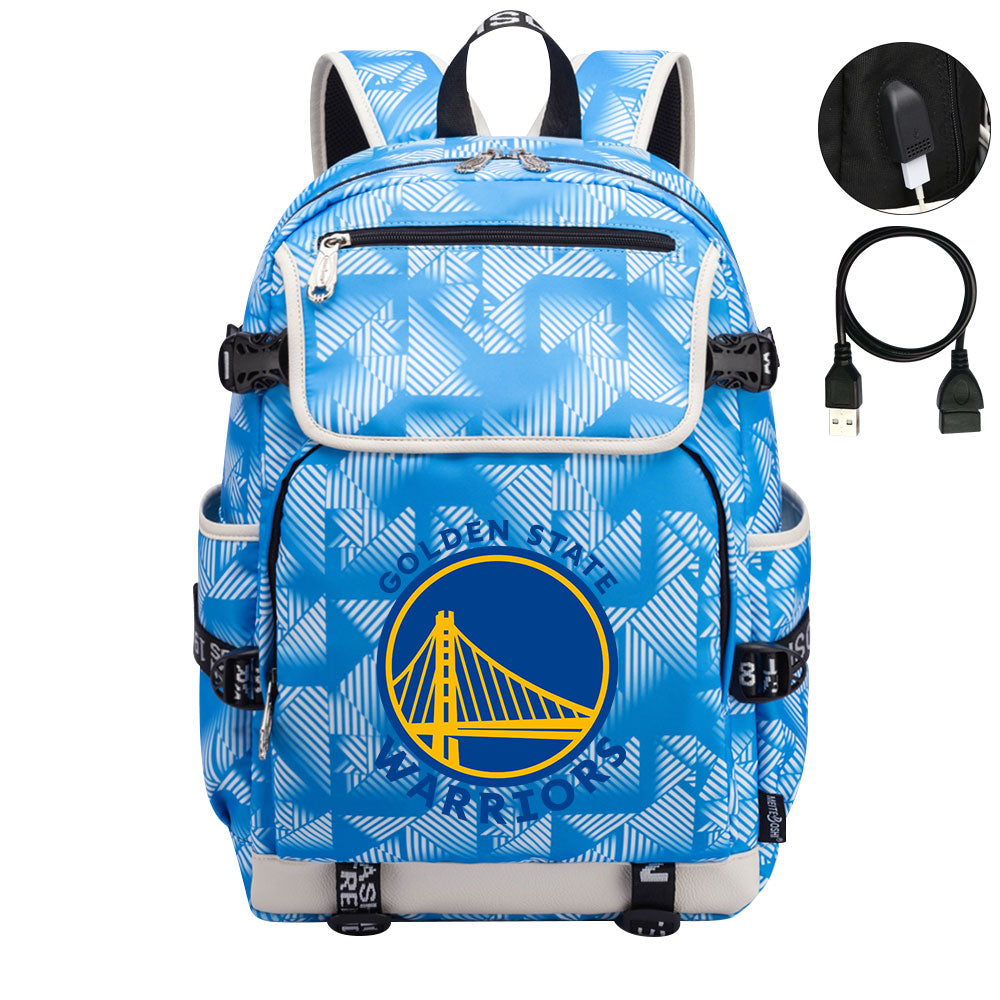 Golden State Warriors Backpack School Notebook Travel Bags