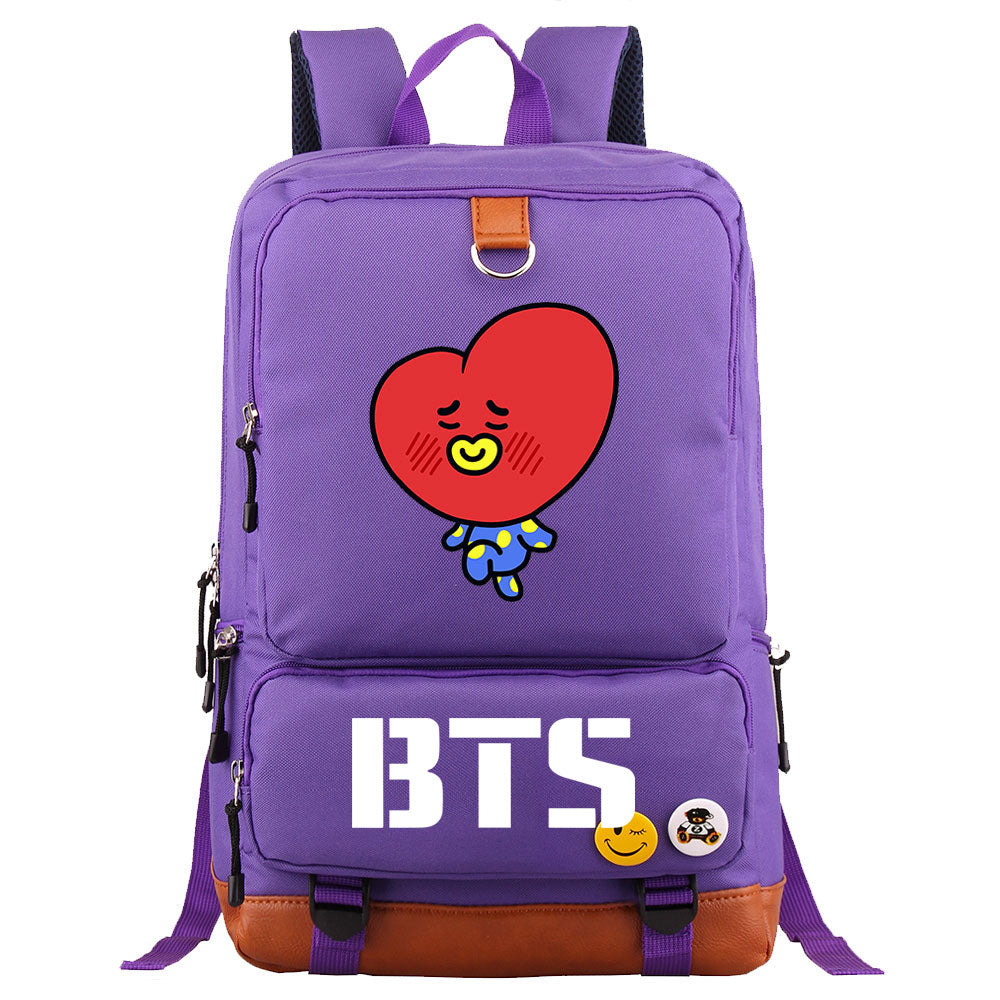 BTS TATA Proof Backpack NoteBook Laptop School Bag