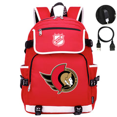Ottawa Senators Hockey League Backpack School Notebook Travel Bags