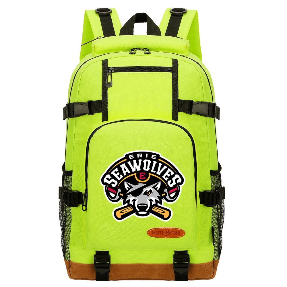 Erie SeaWolves Waterproof Backpack School Notebook Travel Bag