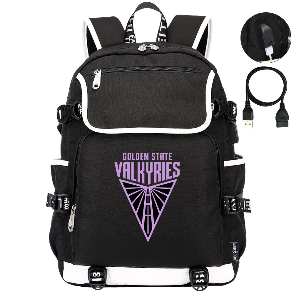 Golden State Valkyries Backpack School Notebook Travel Bags