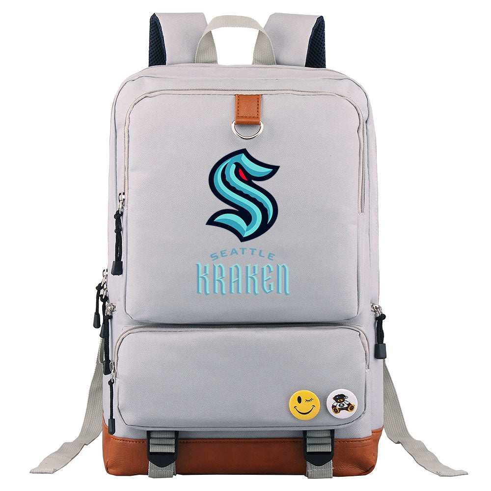 Seattle Kraken Hockey Team Proof Backpack NoteBook Laptop School Bag