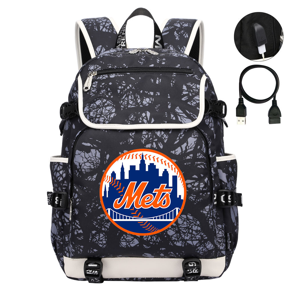 New York Mets Backpack School Notebook Travel Bags