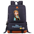 Frozen Elsa Anna Proof Backpack NoteBook Laptop School Bag