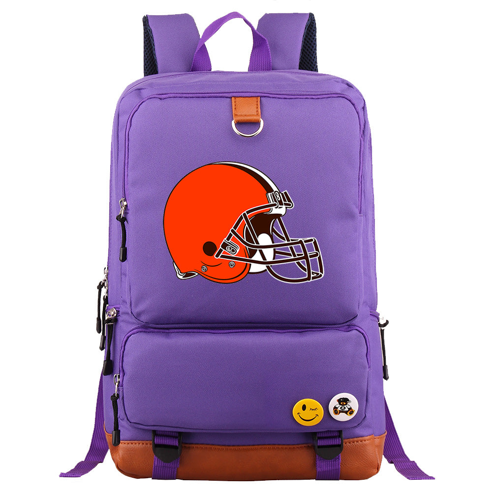 Cleveland Browns Football Team Rugby Proof Backpack NoteBook Laptop School Bag