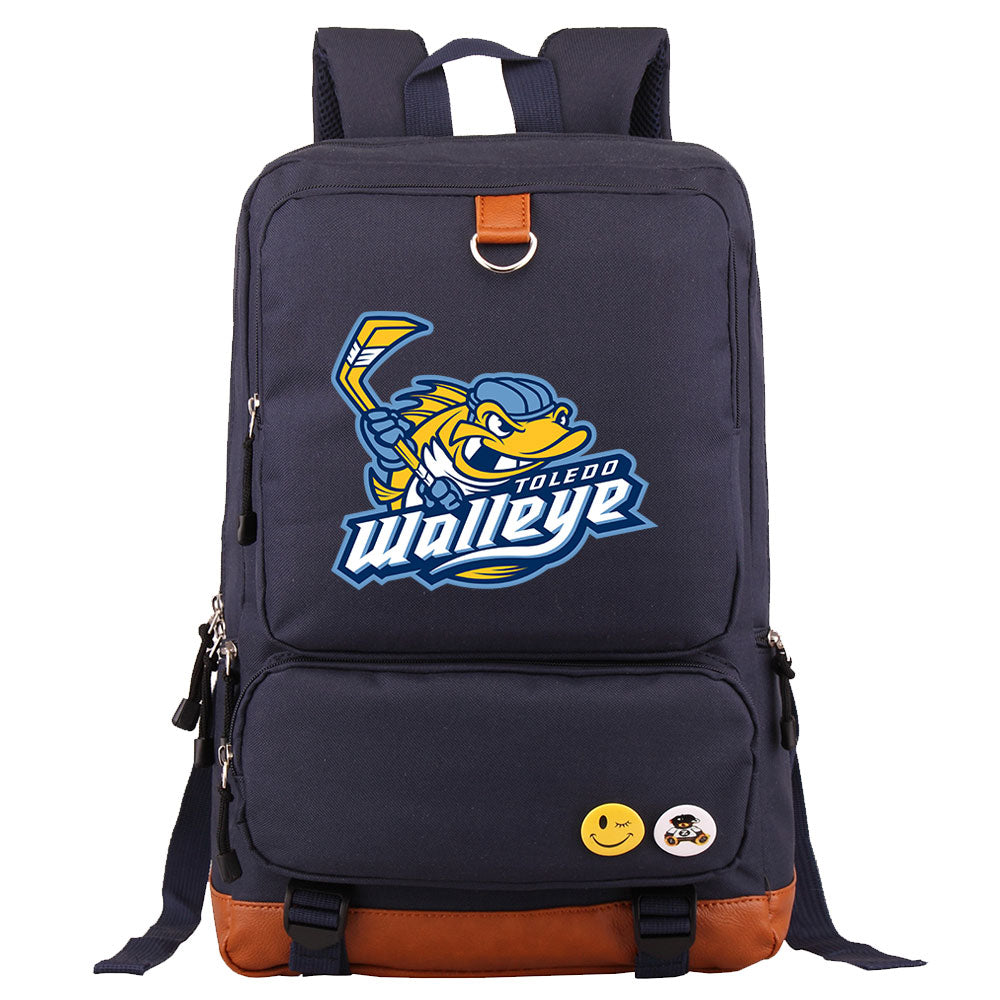 Toledo Walleye Hockey Team Proof Backpack NoteBook Laptop School Bag