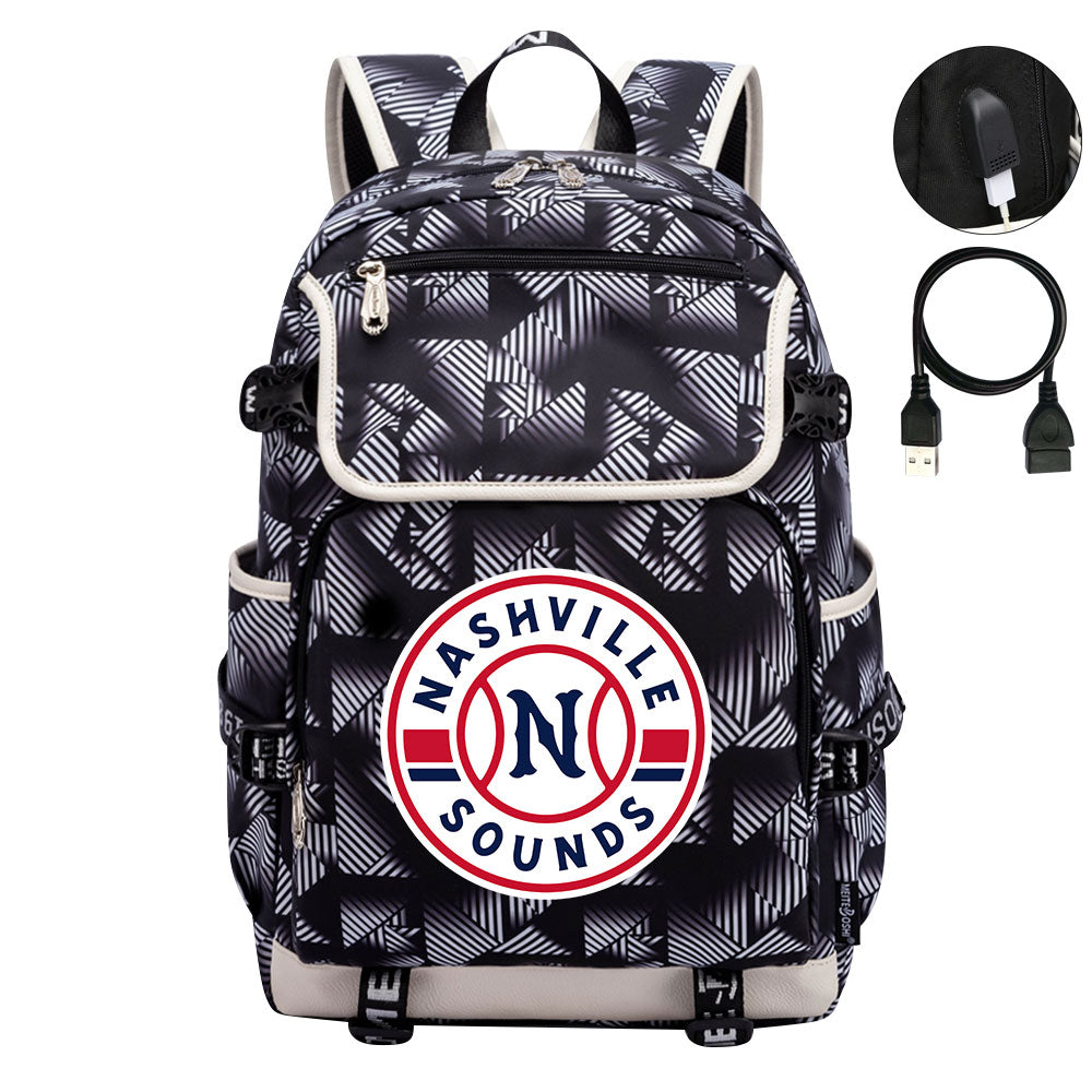 Nashville Sounds Backpack School Notebook Travel Bags