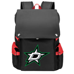 Dallas Stars Hockey Team School Backpack Oxford Laptop Bag