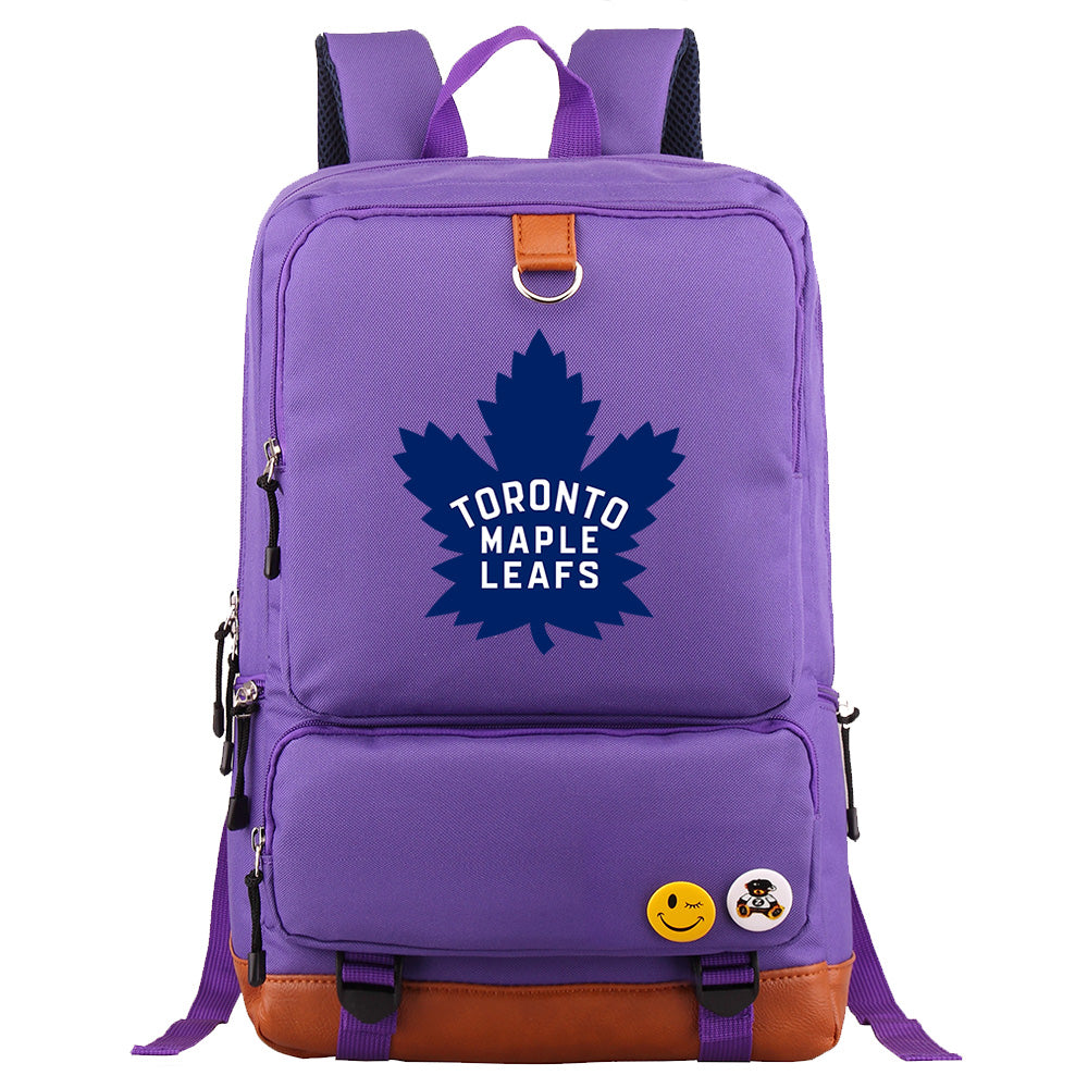 Toronto Maple Leafs Hockey Team Proof Backpack NoteBook Laptop School Bag