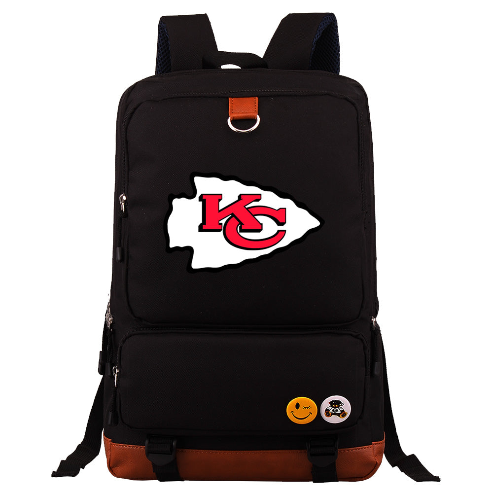 Kansas City Chiefs Football Team Rugby Proof Backpack NoteBook Laptop School Bag