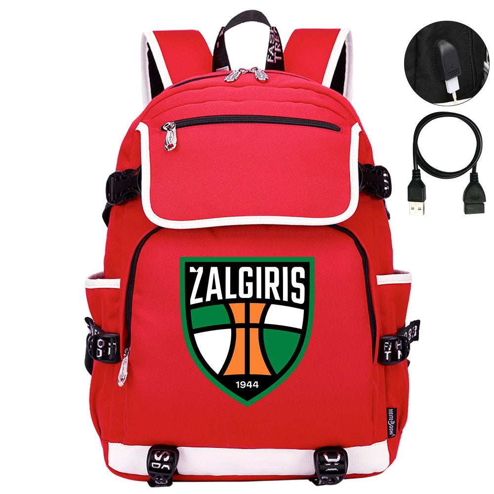 Zalgiris Backpack School Notebook Travel Bags