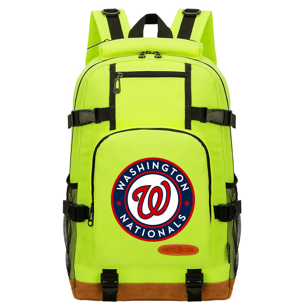 Washington Nationals Waterproof Backpack School Notebook Travel Bag