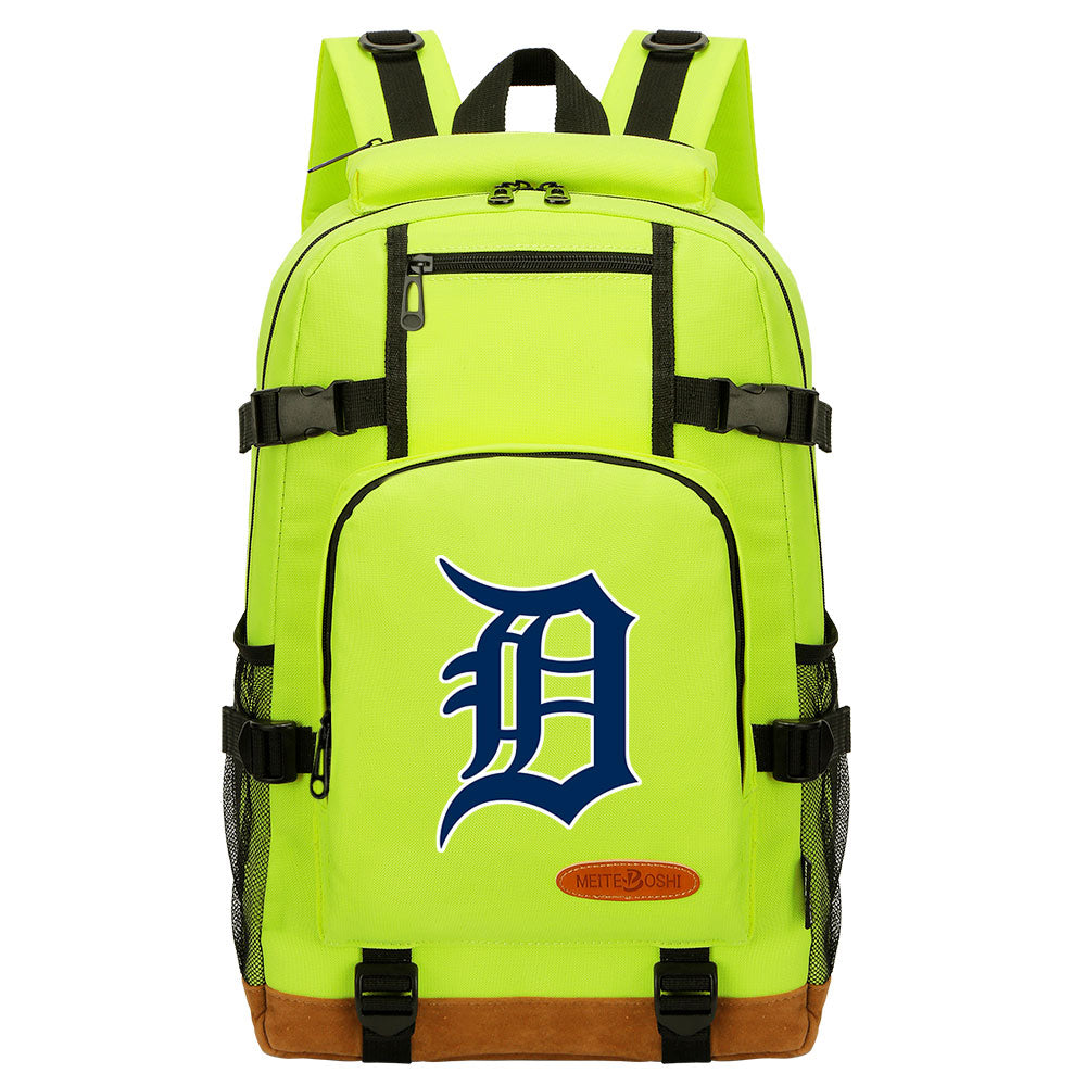 Detroit Tigers Waterproof Backpack School Notebook Travel Bag