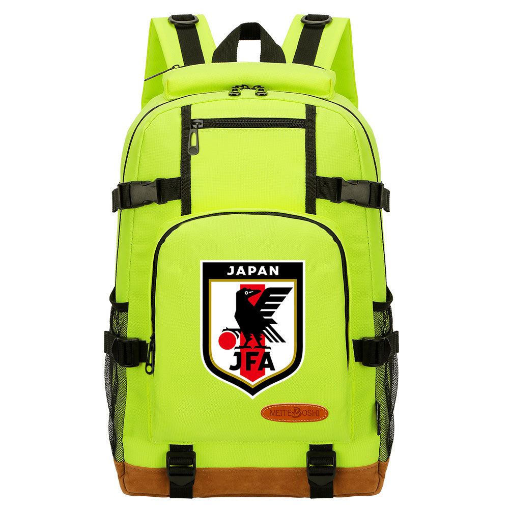 Japan National Football Team Waterproof Backpack School Notebook Travel Bag