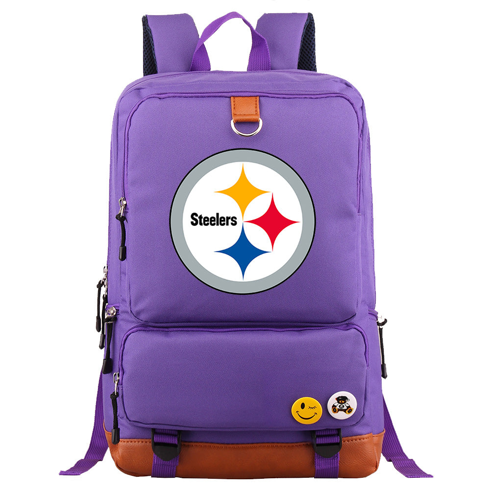 Pittsburgh Steelers Football Team Rugby Proof Backpack NoteBook Laptop School Bag
