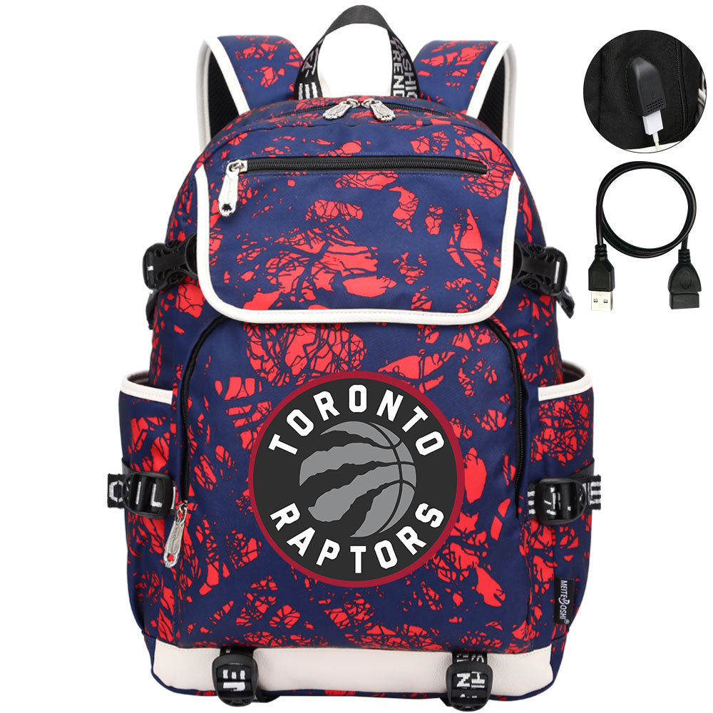 Toronto Raptors Backpack School Notebook Travel Bags