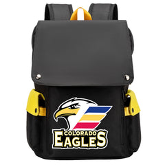 Colorado Eagles Hockey Team School Backpack Oxford Laptop Bag