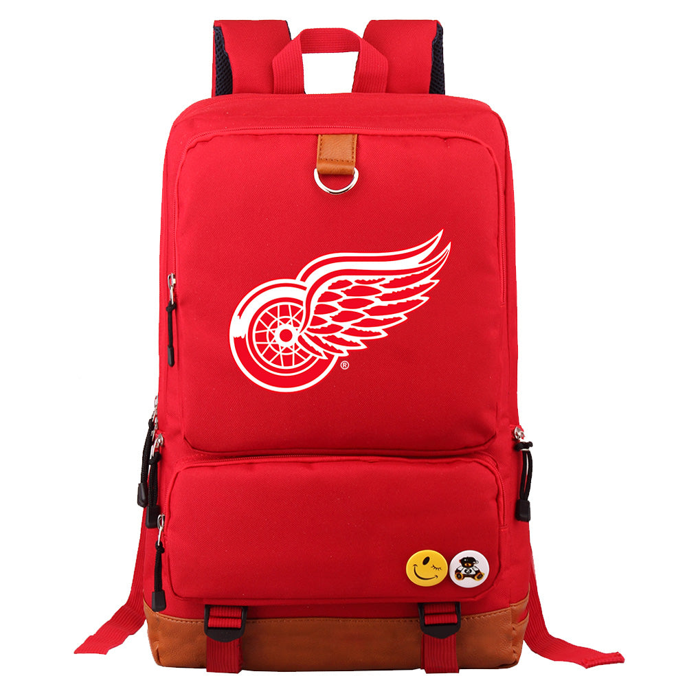 Detroit Red Wings Hockey Team Proof Backpack NoteBook Laptop School Bag