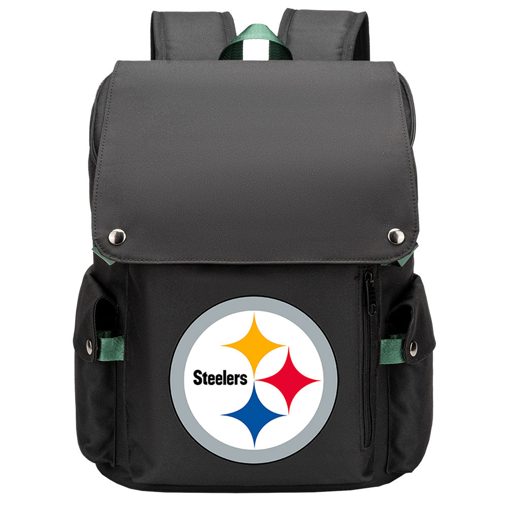 Pittsburgh Steelers Football Team Rugby Laptop Backpack Oxford School Bag