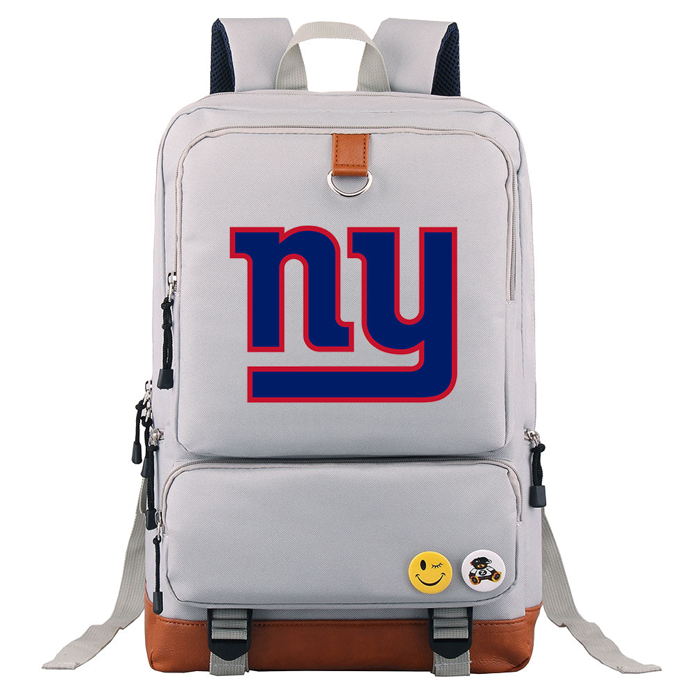 New York Giants Football Team Rugby Proof Backpack NoteBook Laptop School Bag