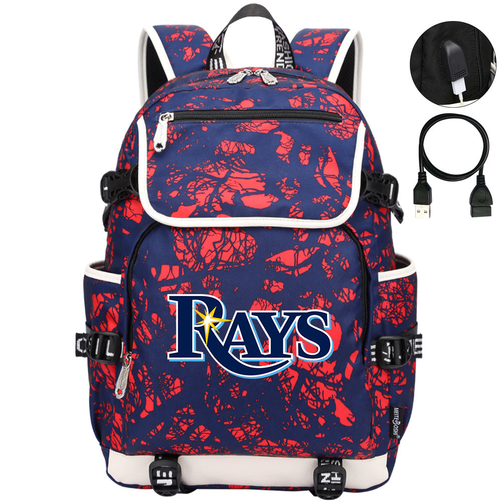 Tampa Bay Rays Backpack School Notebook Travel Bags