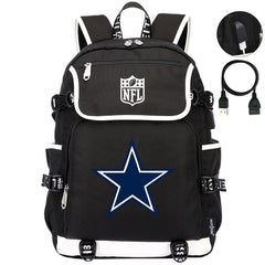 Dallas Cowboys Football Team Rugby Backpack School Notebook Travel Bag