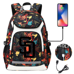 San Diego Padres Backpack School Notebook Travel Bags With USB
