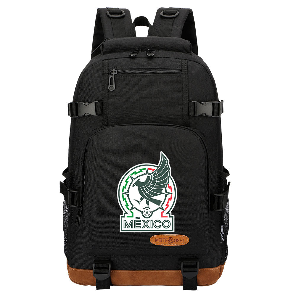 Mexico National Football Team Waterproof Backpack School Notebook Travel Bag