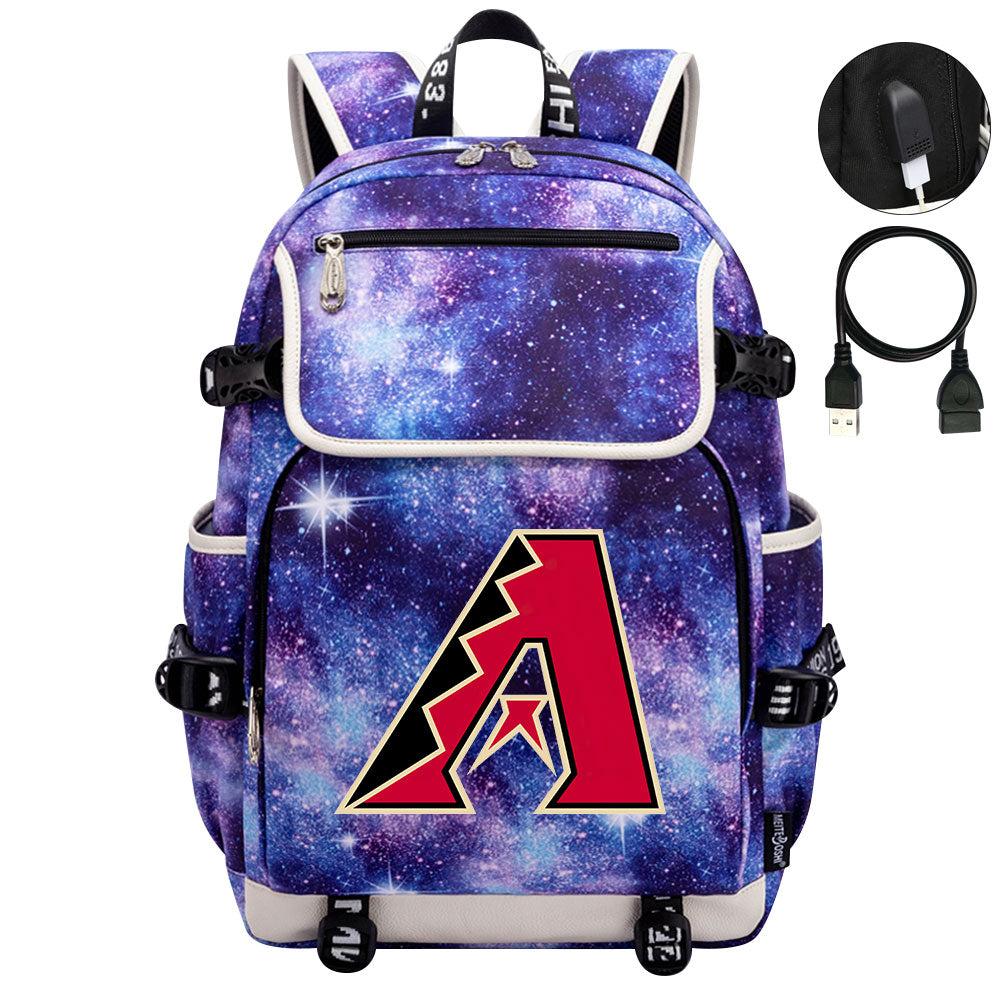 Arizona Diamondbacks Backpack School Notebook Travel Bags