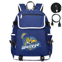 Toledo Walleye Hockey League Backpack School Notebook Travel Bag