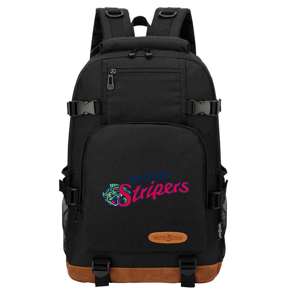 Gwinnett Stripers Waterproof Backpack School Notebook Travel Bag