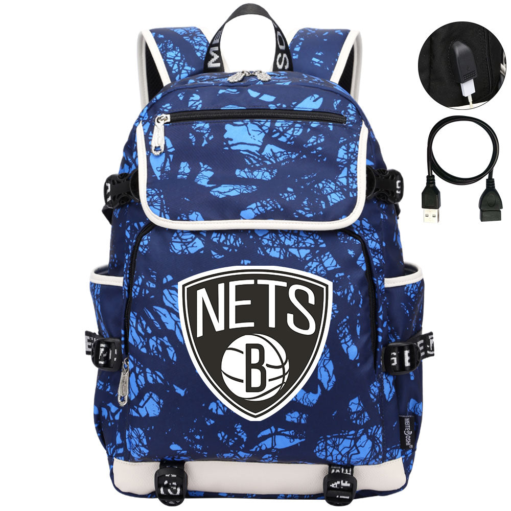 Brooklyn Nets Backpack School Notebook Travel Bags