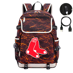 Boston Red Sox Backpack School Notebook Travel Bags