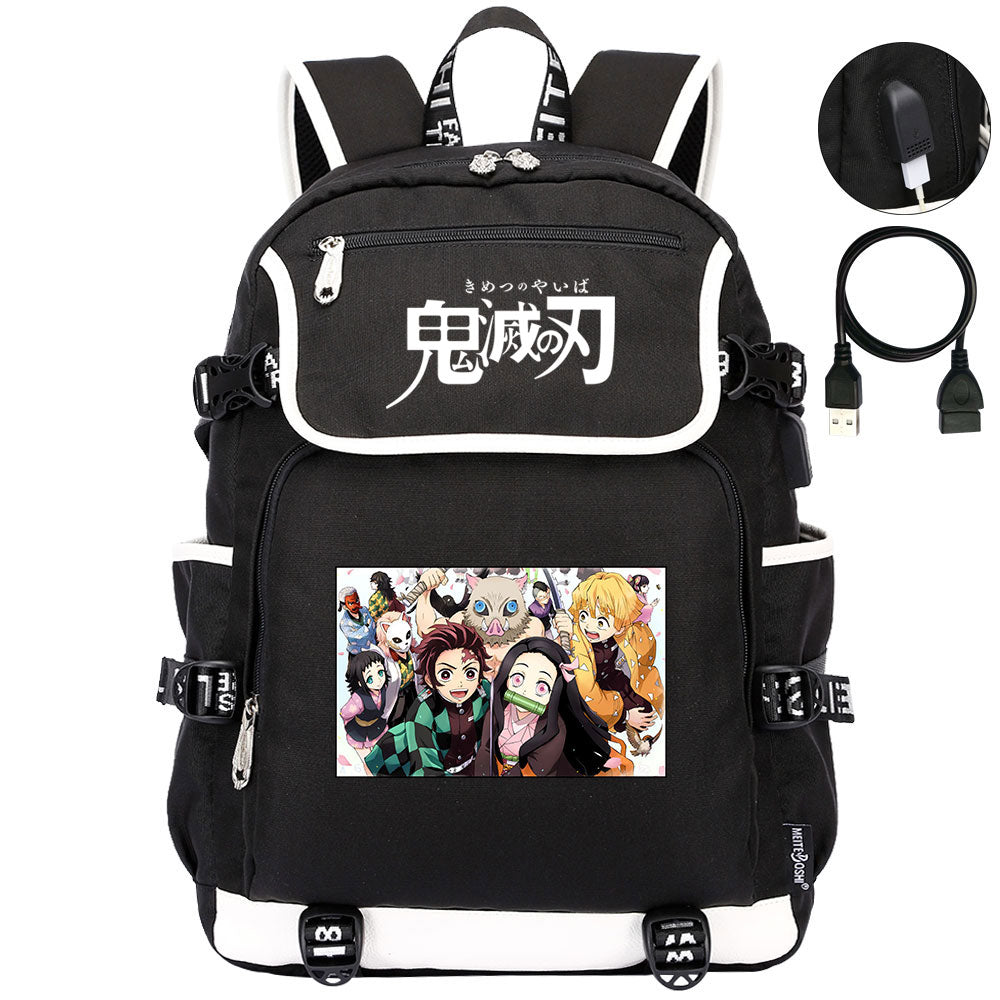 Demon Slayer Kimetsu No Yaiba Backpack School Notebook Travel Bags