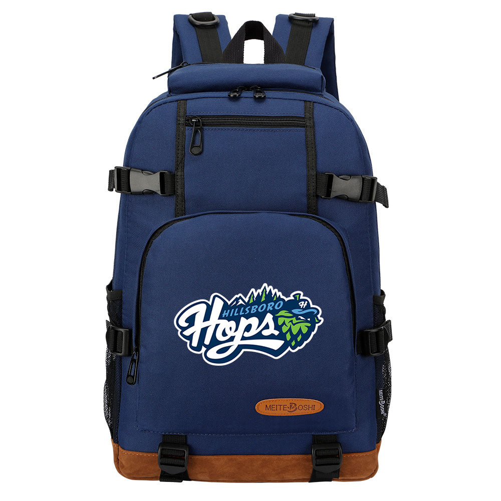 Hillsboro Hops Waterproof Backpack School Notebook Travel Bag