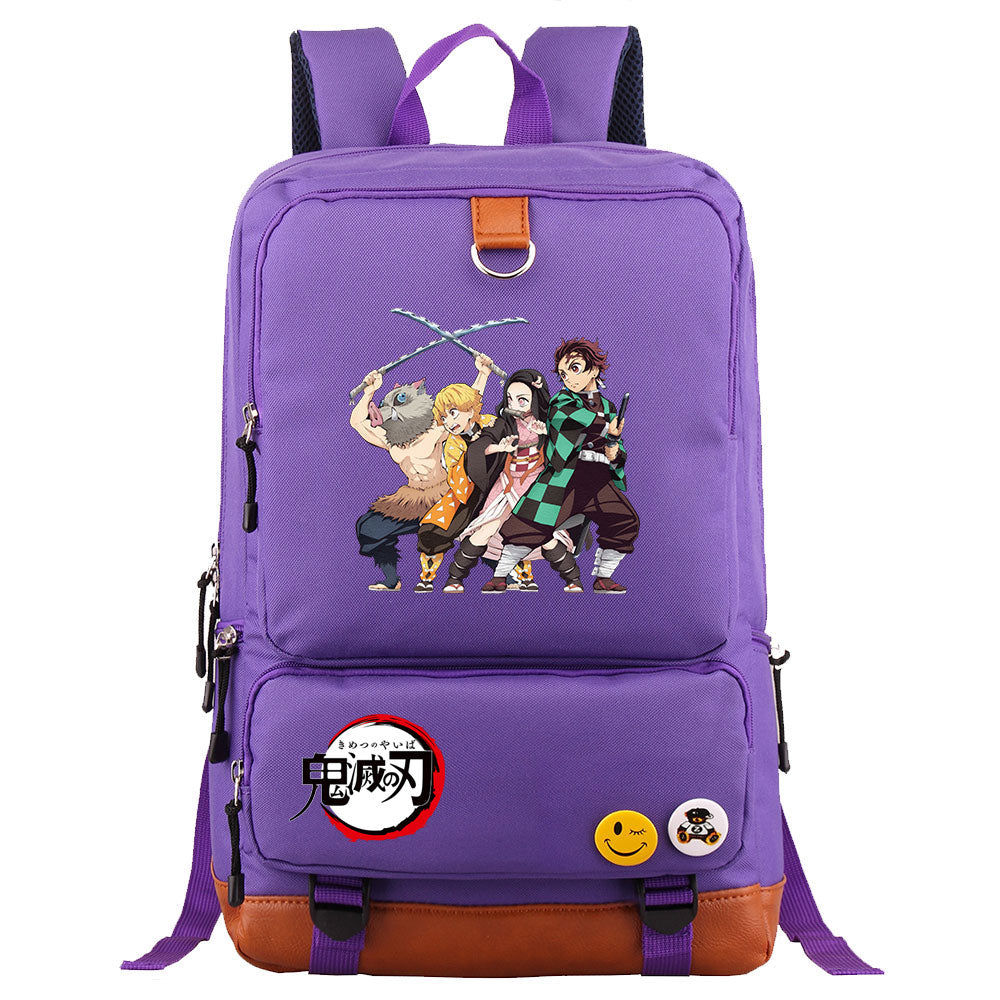 Demon Slayer Kimetsu No Yaiba Proof Backpack NoteBook Laptop School Bag