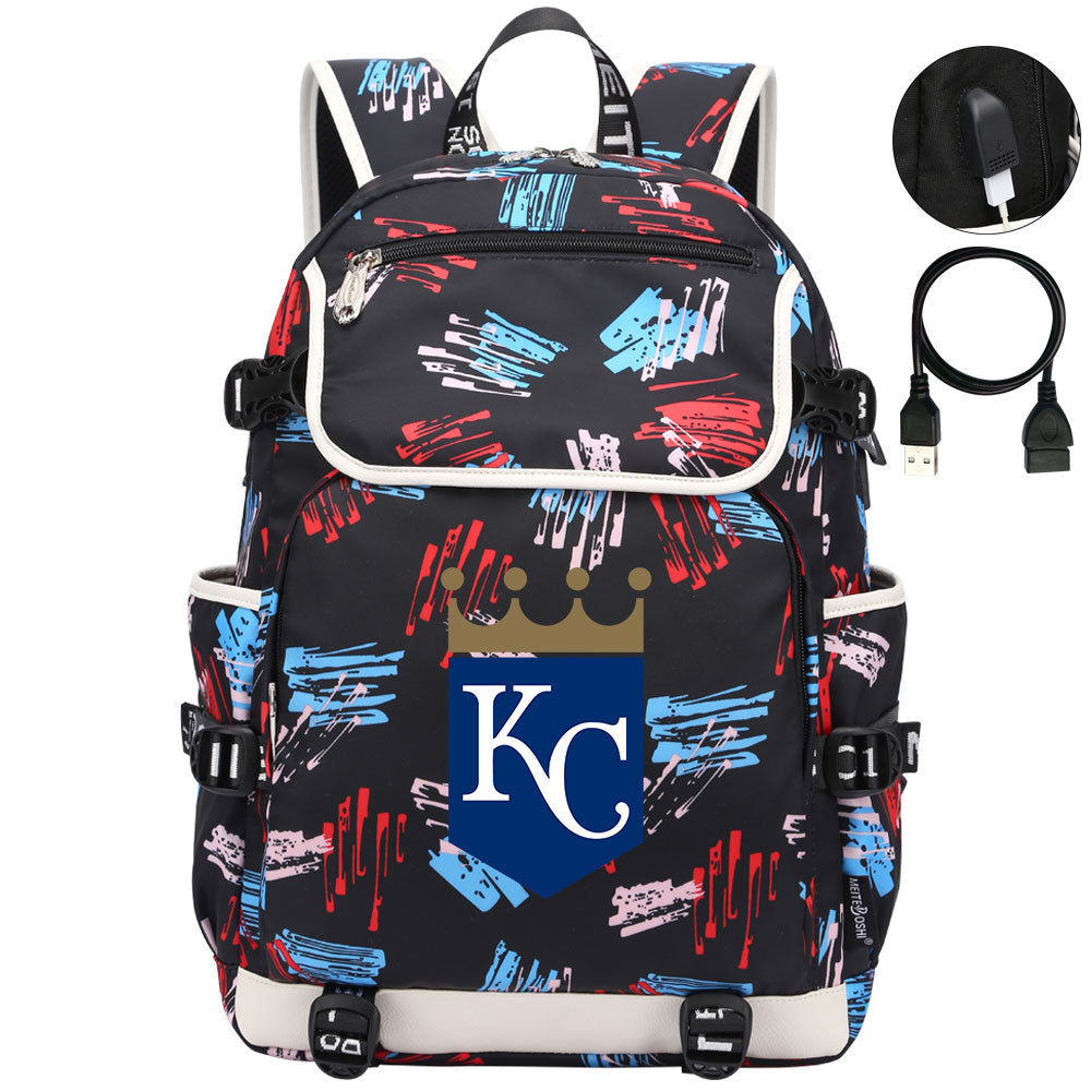 Kansas City Royals Backpack School Notebook Travel Bags