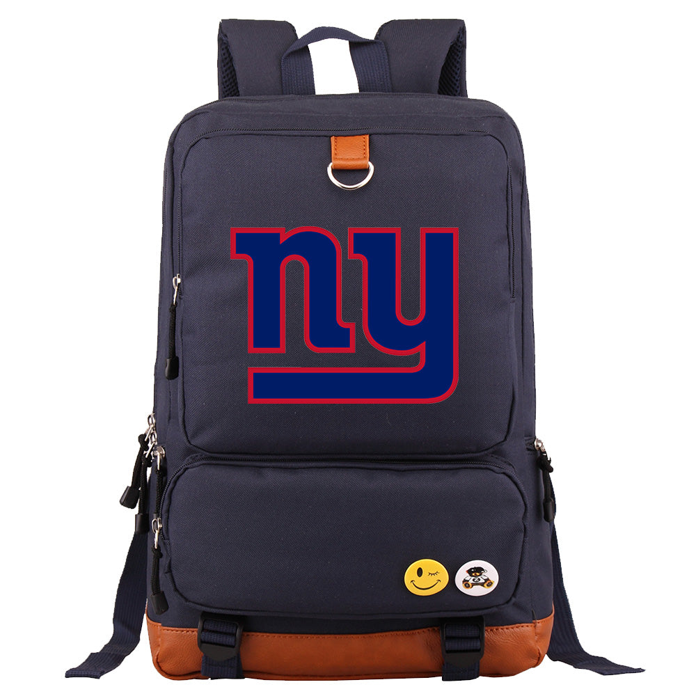 New York Giants Football Team Rugby Proof Backpack NoteBook Laptop School Bag