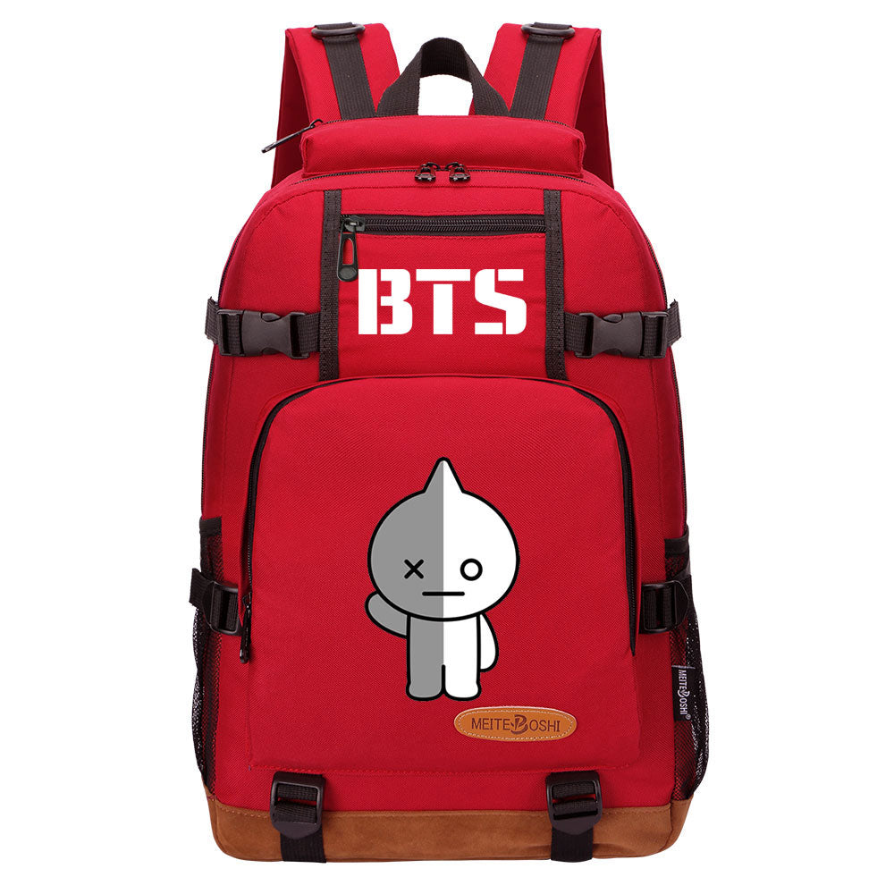 Kpop BTS VAN Waterproof Backpack School Notebook Travel Bag