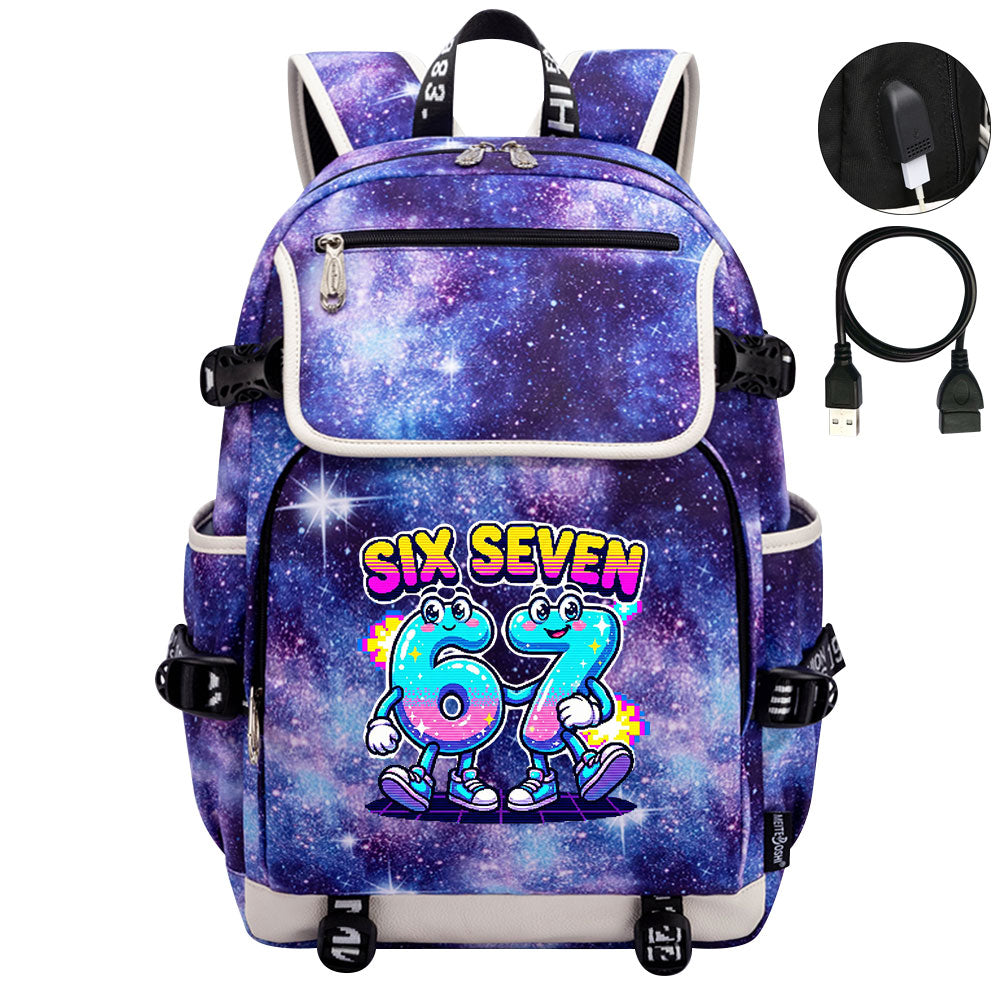 Steal a Brainrot 67 Backpack School Notebook Travel Bags