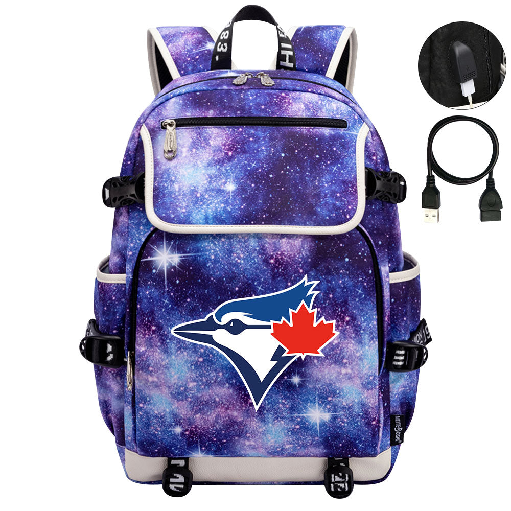 Toronto Blue Jays Backpack School Notebook Travel Bags