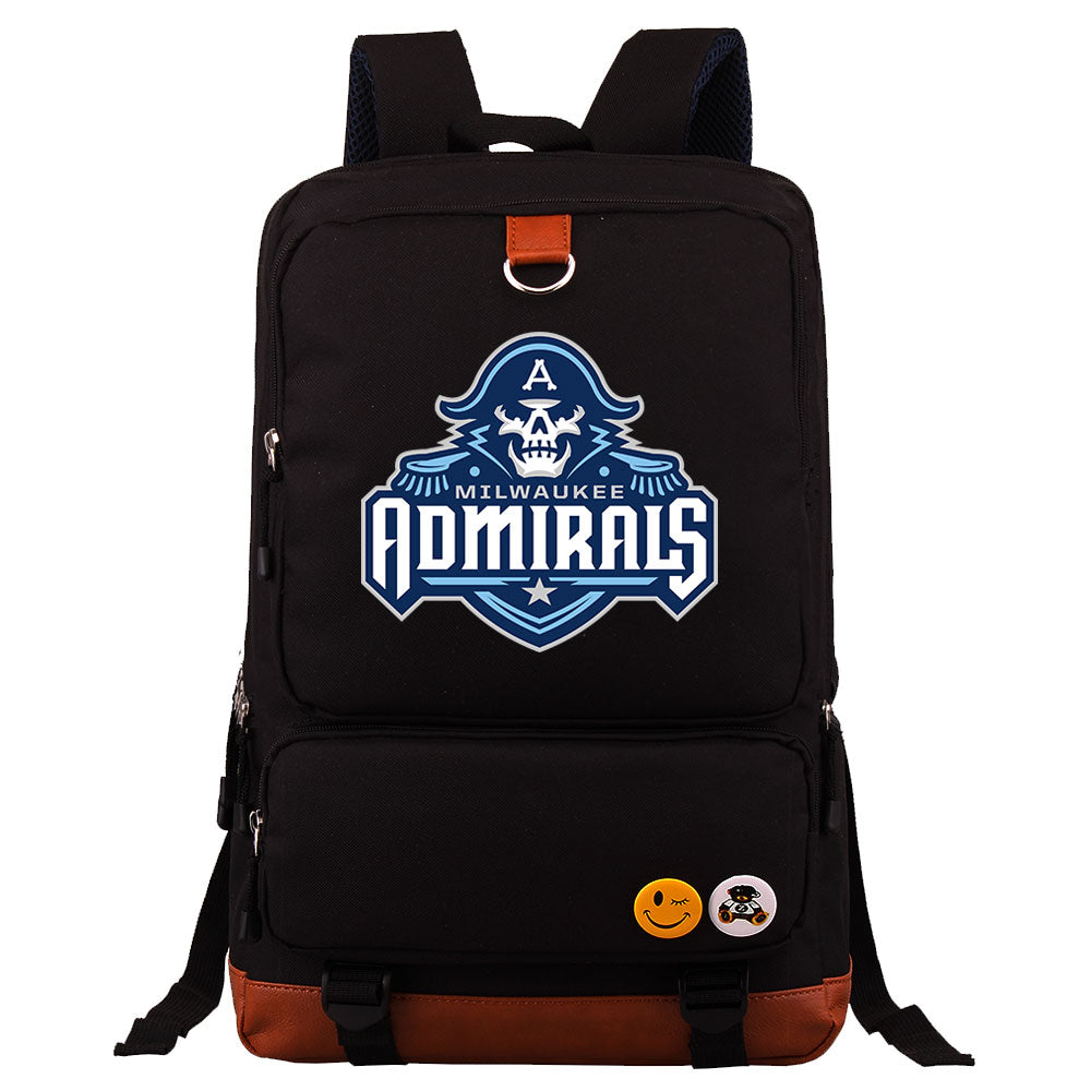 Milwaukee Admirals AHL Proof Backpack NoteBook Laptop School Bag
