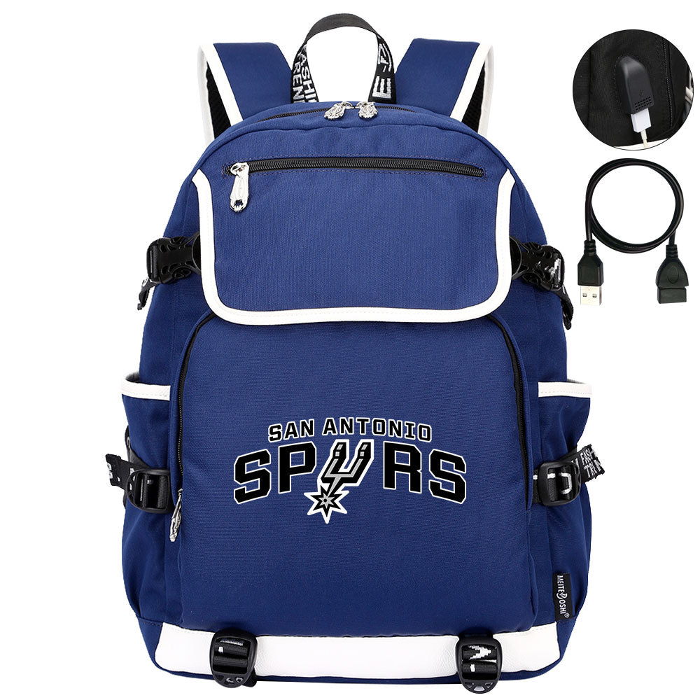 San Antonio Spurs Backpack School Notebook Travel Bags