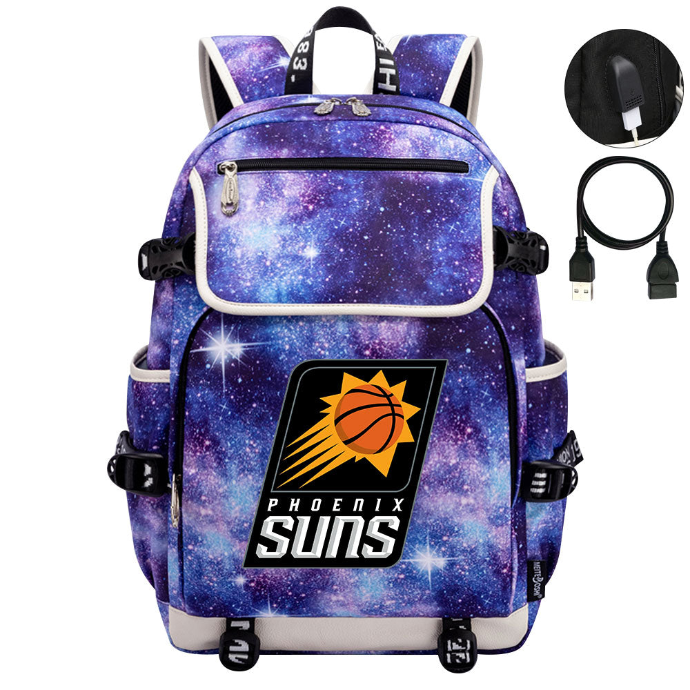 Phoenix Suns Backpack School Notebook Travel Bags