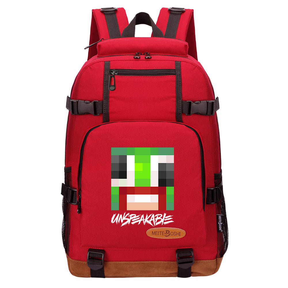 Game Unspeakable Frog Waterproof Backpack School Notebook Travel Bag
