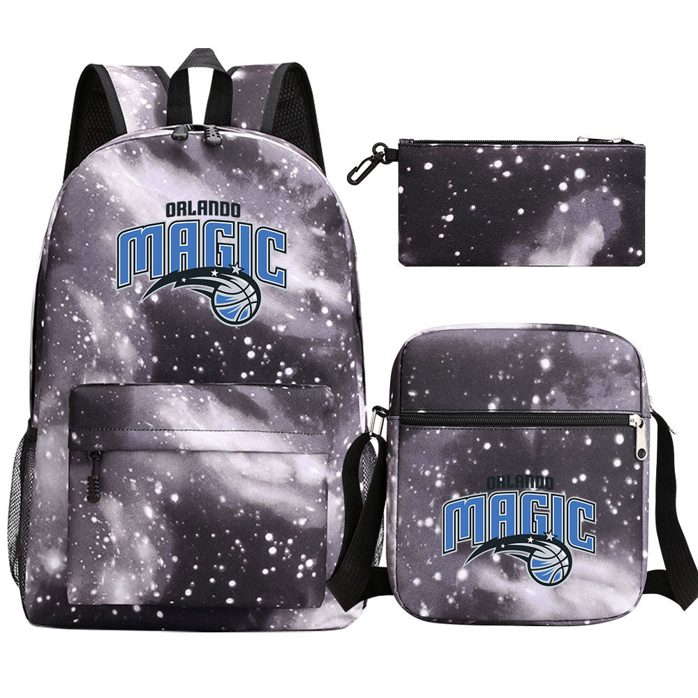 Orlando Magic Basketball School Backpack Shoulder Bag Pencil Bags 3pcs Set