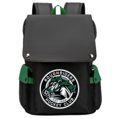 Roughriders Hockey Team School Backpack Oxford Laptop Bag